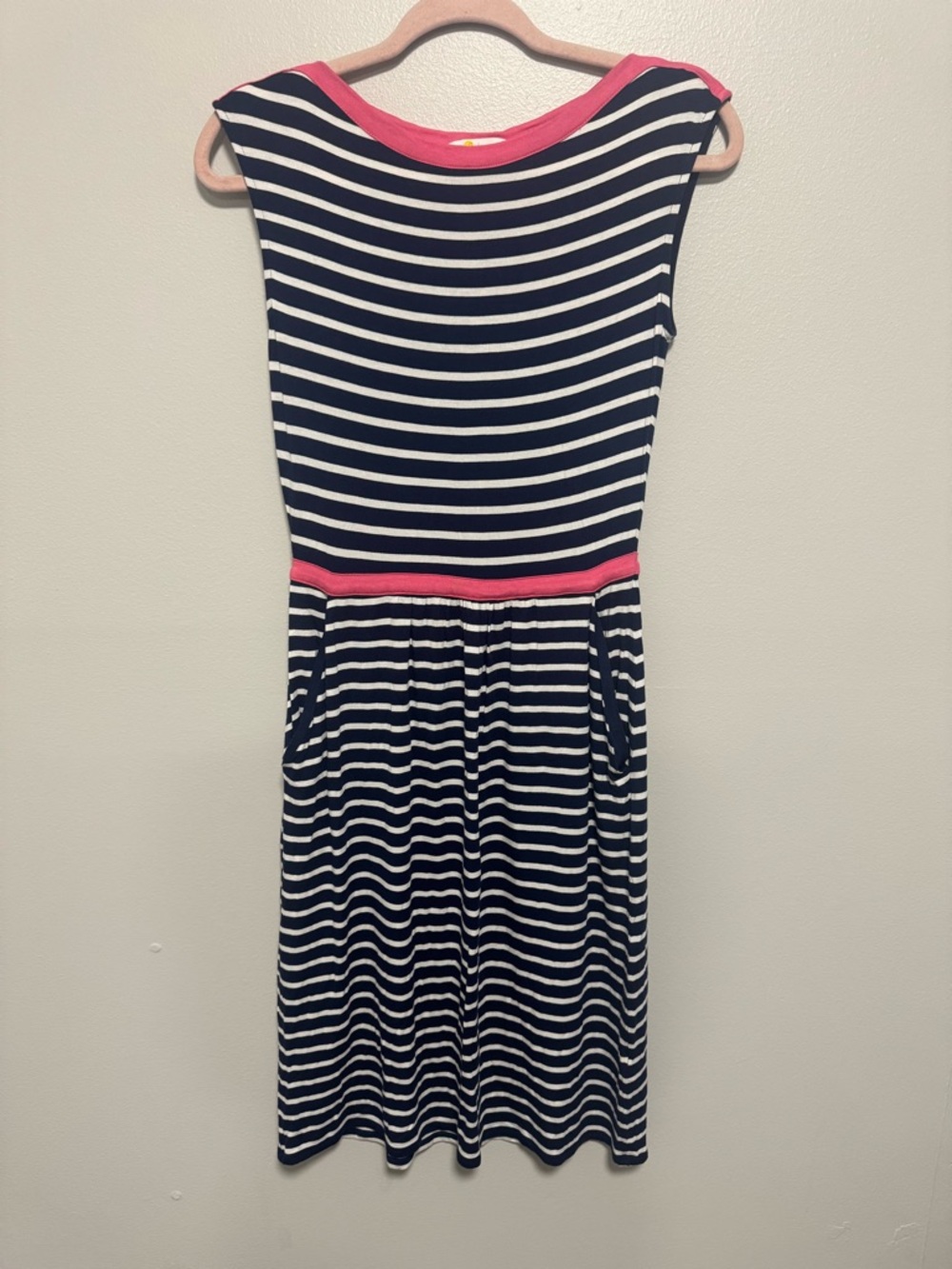 Boden Eleanor Print Jersey Striped Dress - Picture 3 of 9